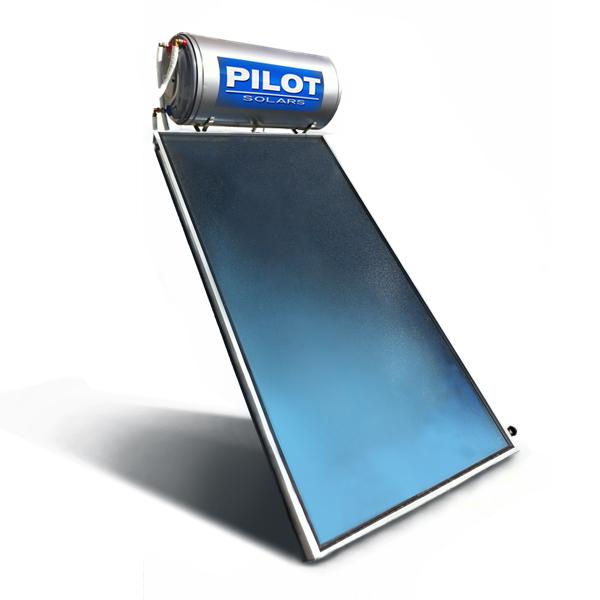 Ηλιακός θερμοσίφωνας Pilot 120 lt Glass τριπλής ενέργειας 2.00m2 επιλεκτικό συλλέκτη