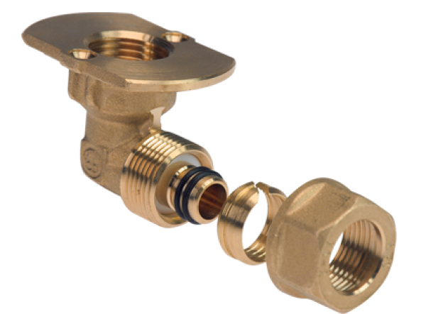 Γωνία Υδροληψίας 16x2 Brass Form 812 (Al-Pex)