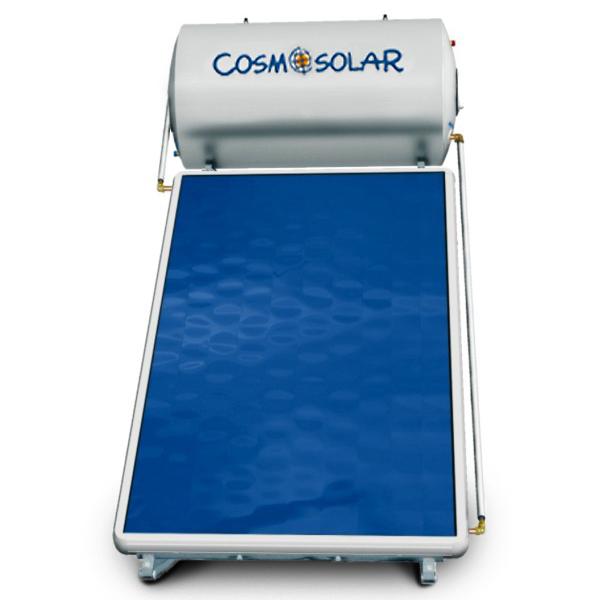 Ηλιακός Θερμοσίφωνας Cosmosolar  CS - 120 VS 2m2 Τριπλής Ενέργειας με δοχείο Glass και με Επιλεκτικό Συλλέκτη Επίστρωσης Τιτανιου