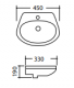 <label itemprop='name'>Νιπτήρας κρεμαστός 45χ33εκ.</label>