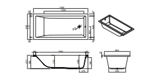 <label itemprop='name'>Μπανιέρα Sanitana Cubic 170 X 70 X 40</label>