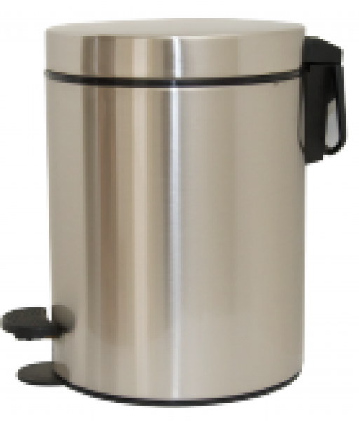 <label itemprop='name'>Χαρτοδοχείο soft close 5lt Ø 20,5cm/H28cm/Σειρά EMILY BRUSHED NICKEL (Inox)</label>