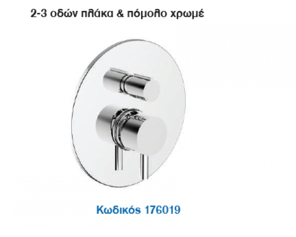 <label itemprop='name'>Σειρά ΟΝΕ ΤΟ 5/ 2-3 οδών πλάκα & πόμολο χρωμέ</label>