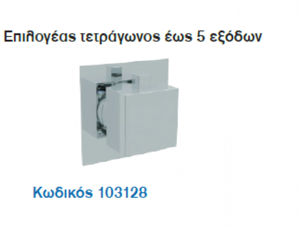 <label itemprop='name'>Επιλογέας τετράγωνος έως 5 εξόδων/Σειρά ΟΝΕ ΤΟ 5</label>