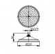 <label itemprop='name'>Κεφαλή ντουζιέρας από ανοξείδωτο χάλυβα/abs Ø 225 mm. με ακροφύσια αφαλάτωσης.</label>
